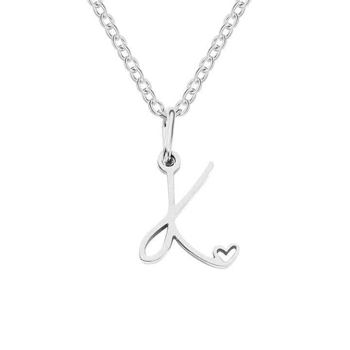 Léonie Initial Silver Necklace