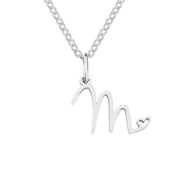 Léonie Initial Silver Necklace