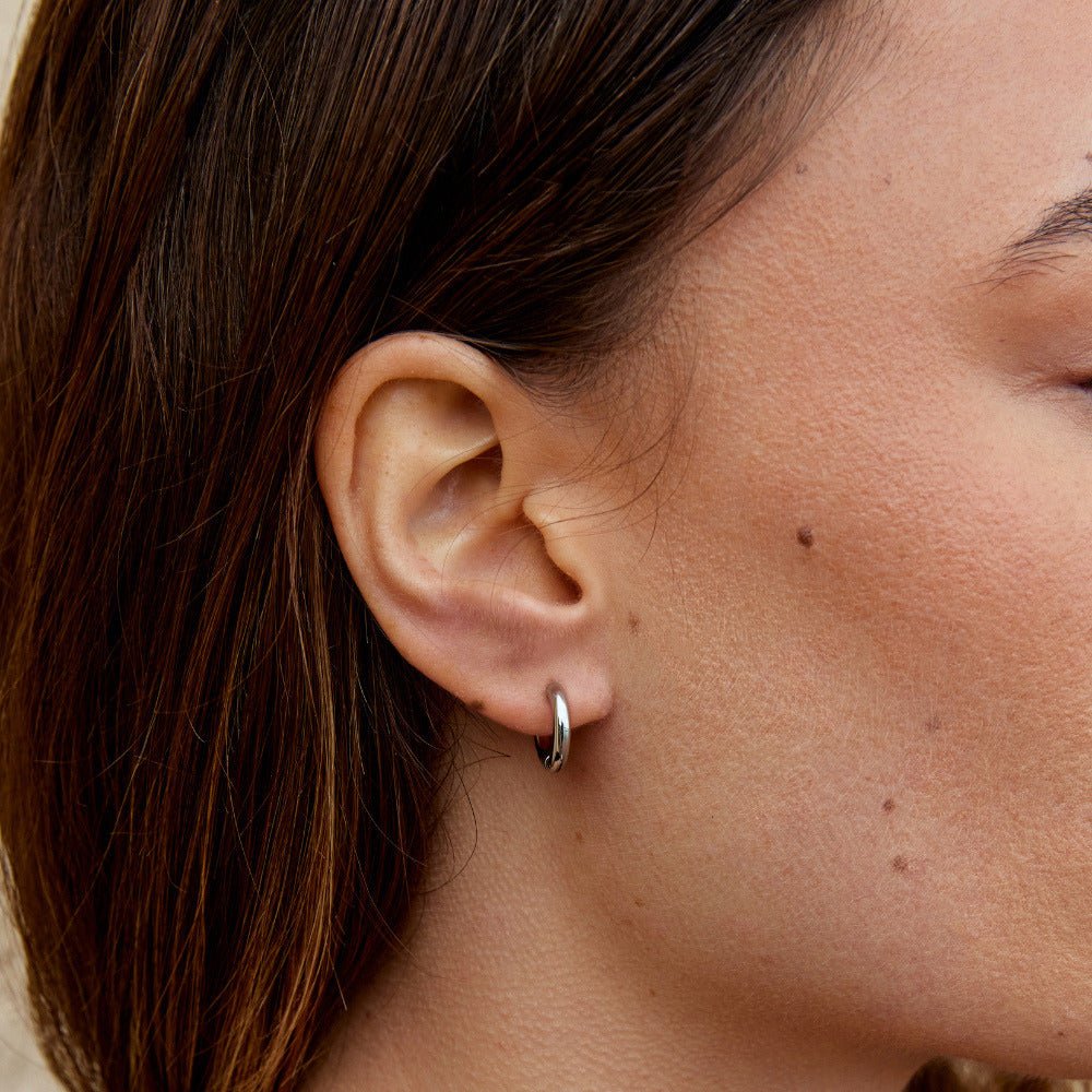 Clara Silver Hoop Set