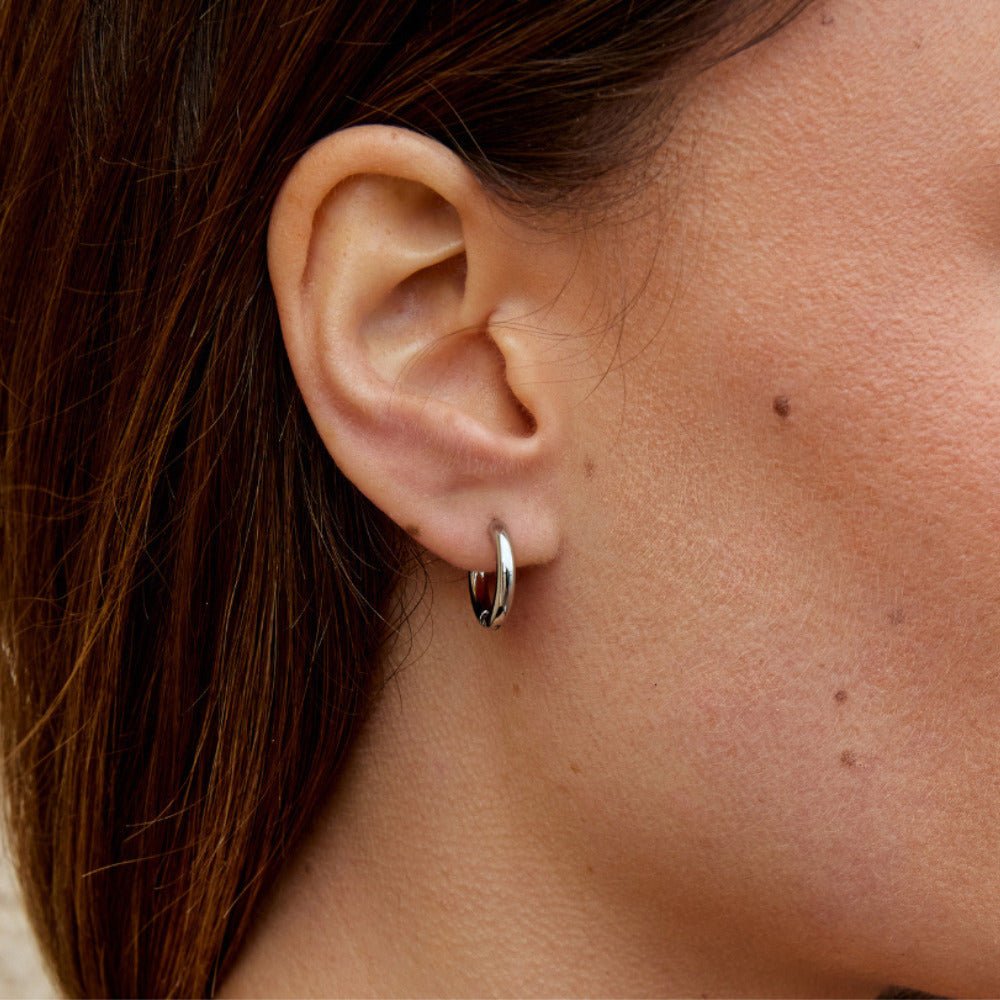 Clara Silver Hoop Set