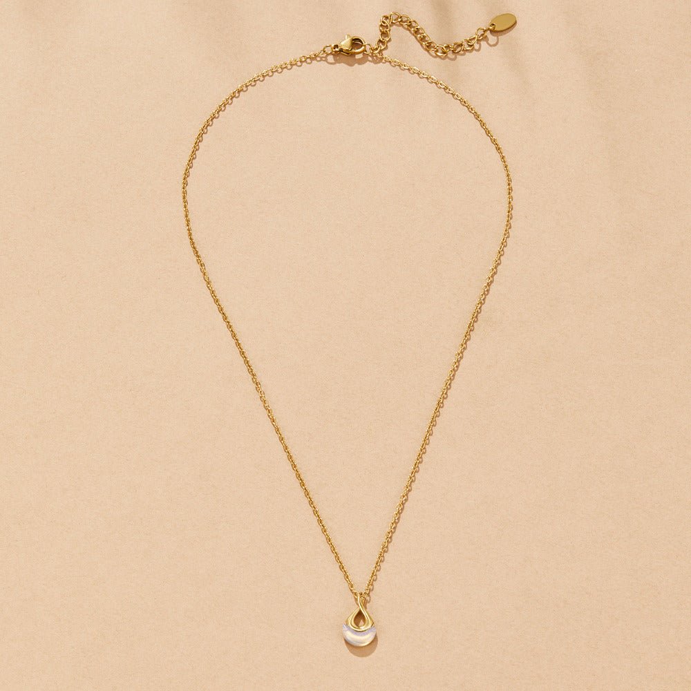 Celestine Opal Drop Necklace