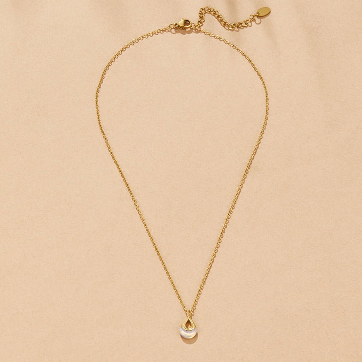 Celestine Opal Drop Necklace