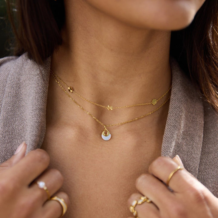 Celestine Opal Drop Necklace
