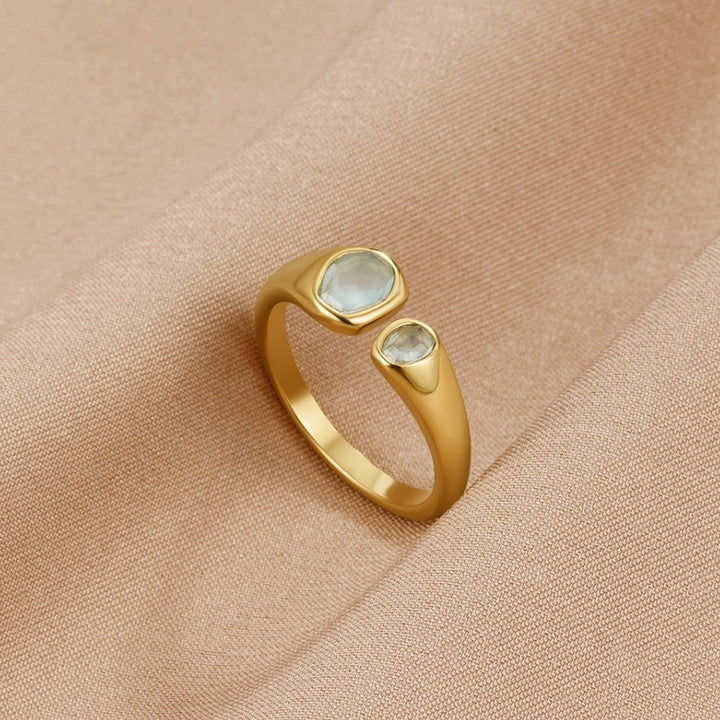 Elara Twin Stone Ring